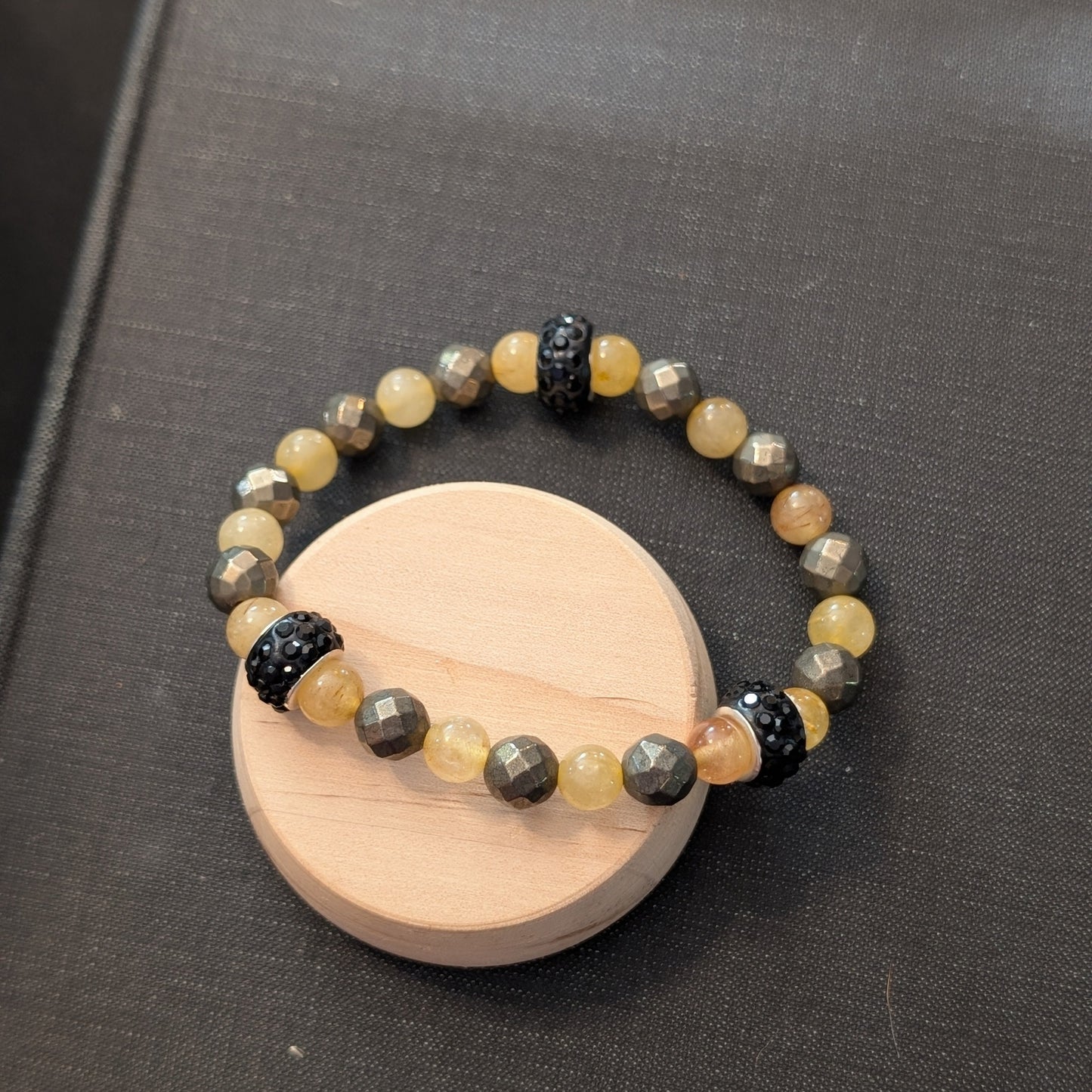 ✨Thornet✨| Citrine, Pyrite, & Onyx Necklace & Bracelets Set