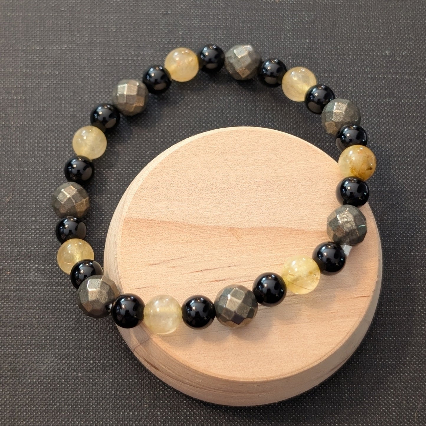 ✨Thornet✨| Citrine, Pyrite, & Onyx Necklace & Bracelets Set