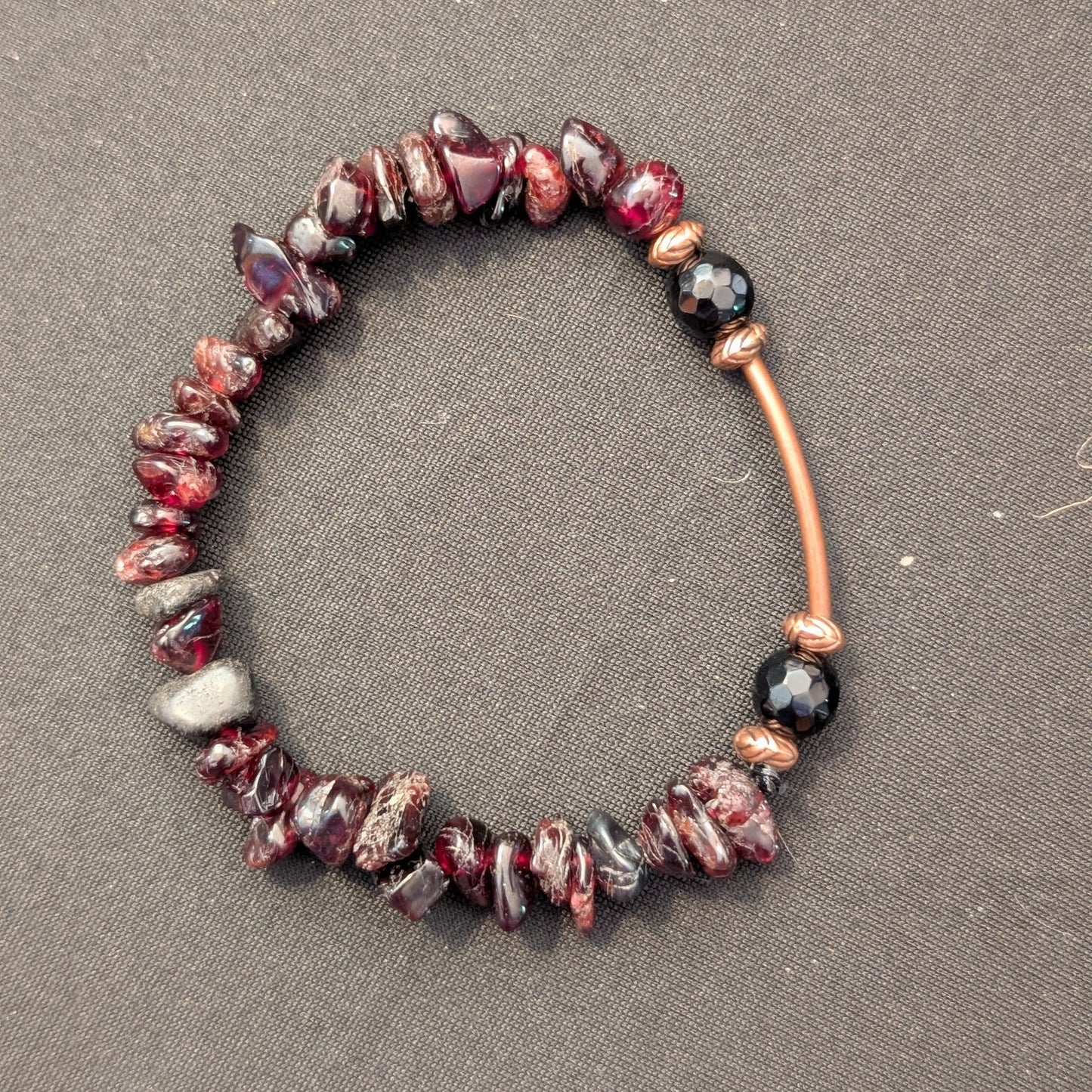 ✨Setlist & Stardust✨| Garnet & Black Tourmaline Bracelet Stack