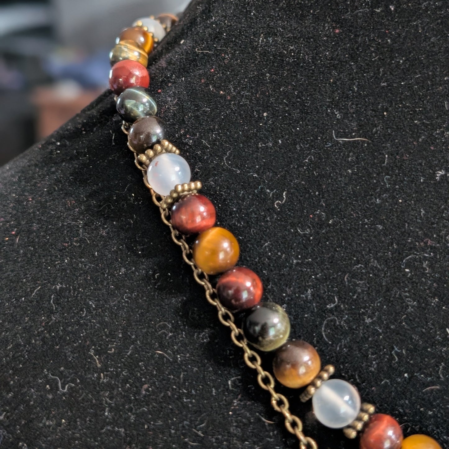 ✨Duskmire✨| Tiger's Eye Layered Fairy Necklace