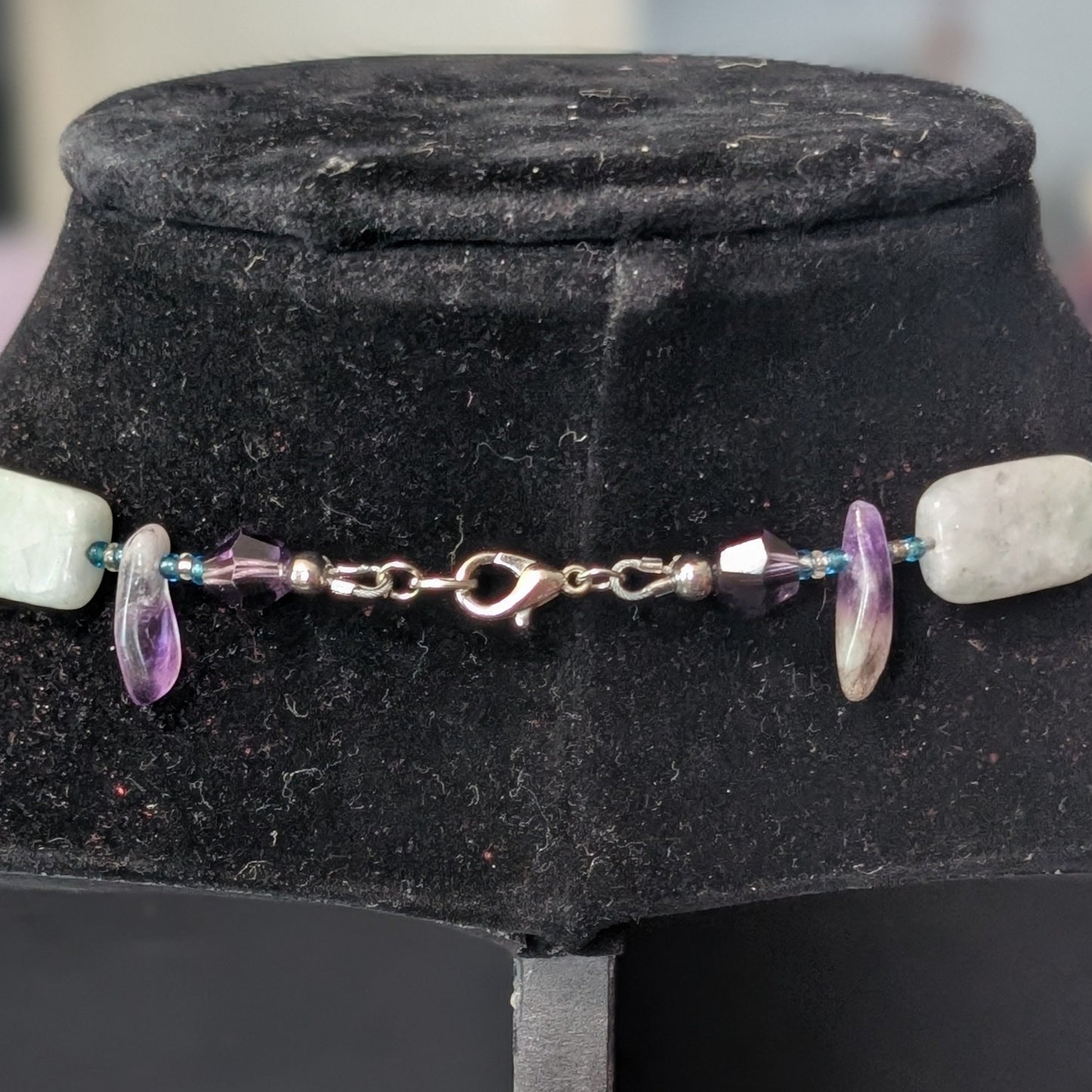 ✨Tidepierce✨| Amazonite & Amethyst Warrior-Inspired Statement Necklace