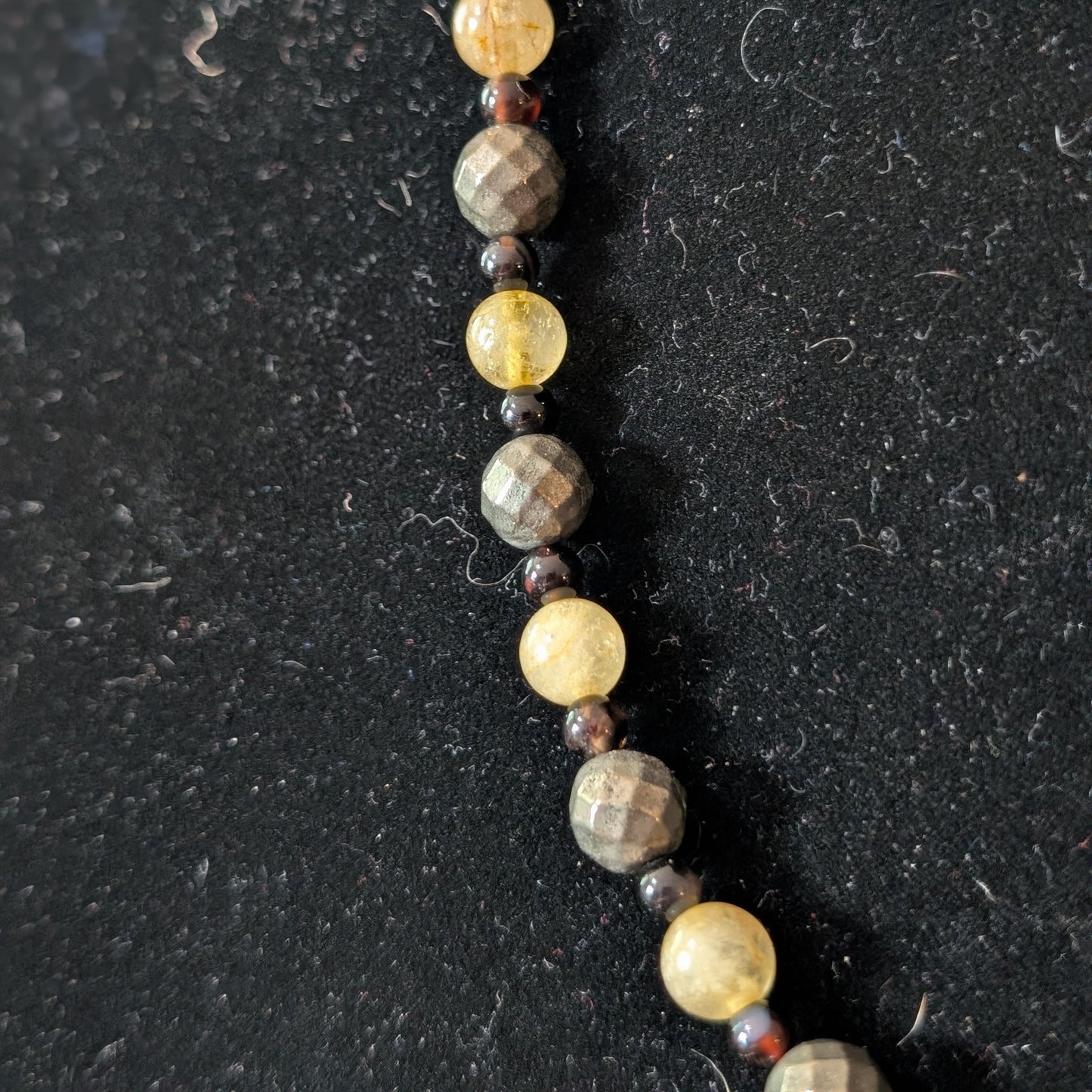 ✨Thornet✨| Citrine, Pyrite, & Onyx Necklace & Bracelets Set