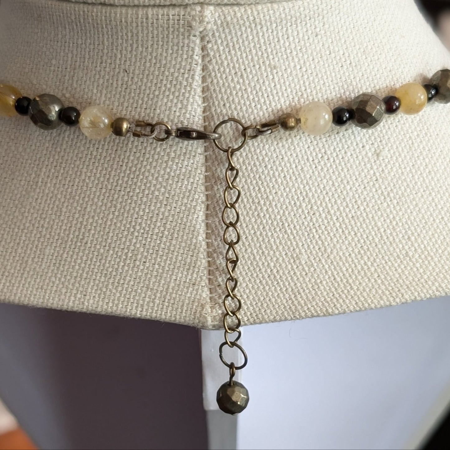 ✨Thornet✨| Citrine, Pyrite, & Onyx Necklace & Bracelets Set