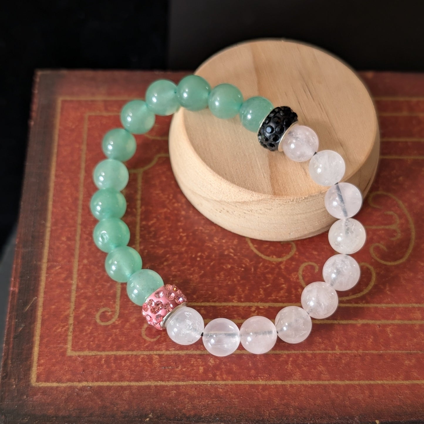 ✨Glyndael✨| Rose Quartz, Green Aventurine, & Green Jade Necklace & Bracelet Set