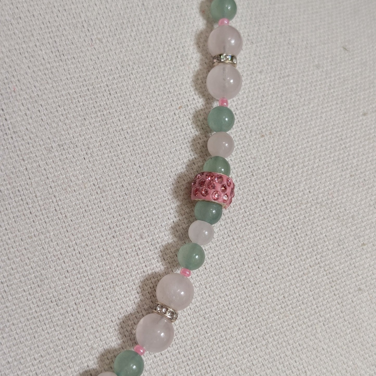 ✨Glyndael✨| Rose Quartz, Green Aventurine, & Green Jade Necklace & Bracelet Set