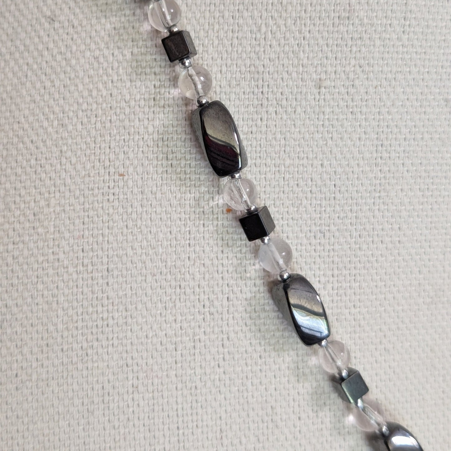 ✨Scampstone✨| Hematite & Clear Quartz Monkey Necklace