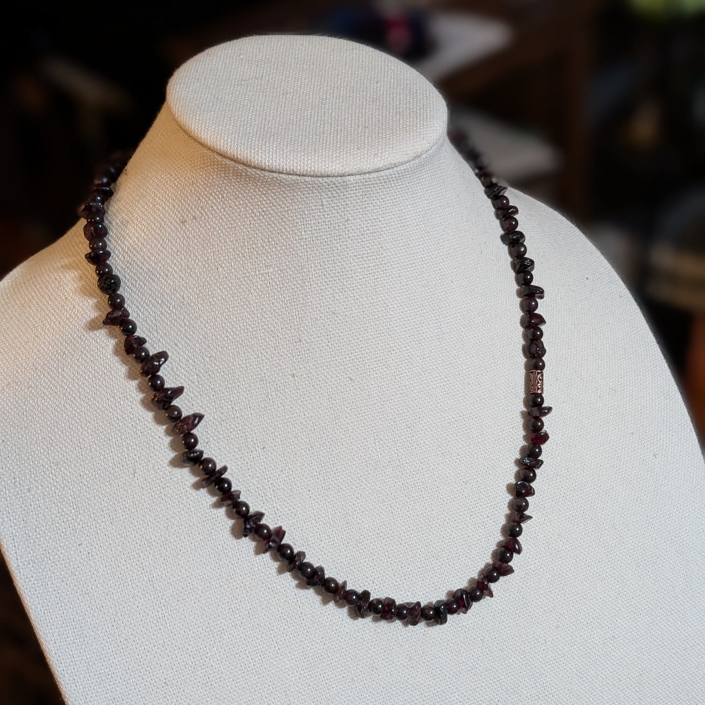 ✨The Guardnet Champion✨| Garnet & Copper Unisex Necklace
