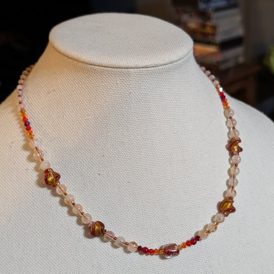 ✨Searcord✨| Citrine and Carnelian Necklace