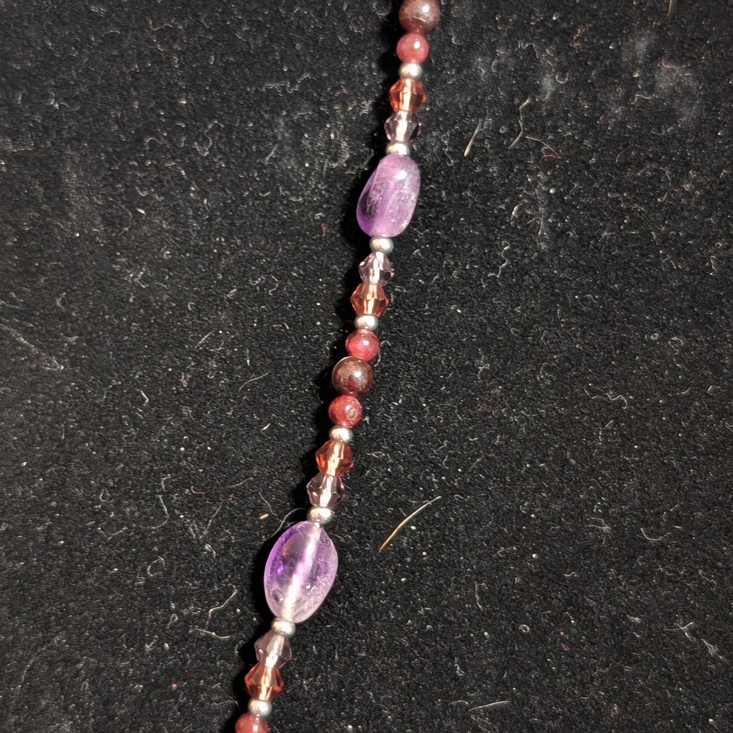 ✨Garnethyst Sky✨| Garnet & Amethyst Aquarius Zodiac Necklace