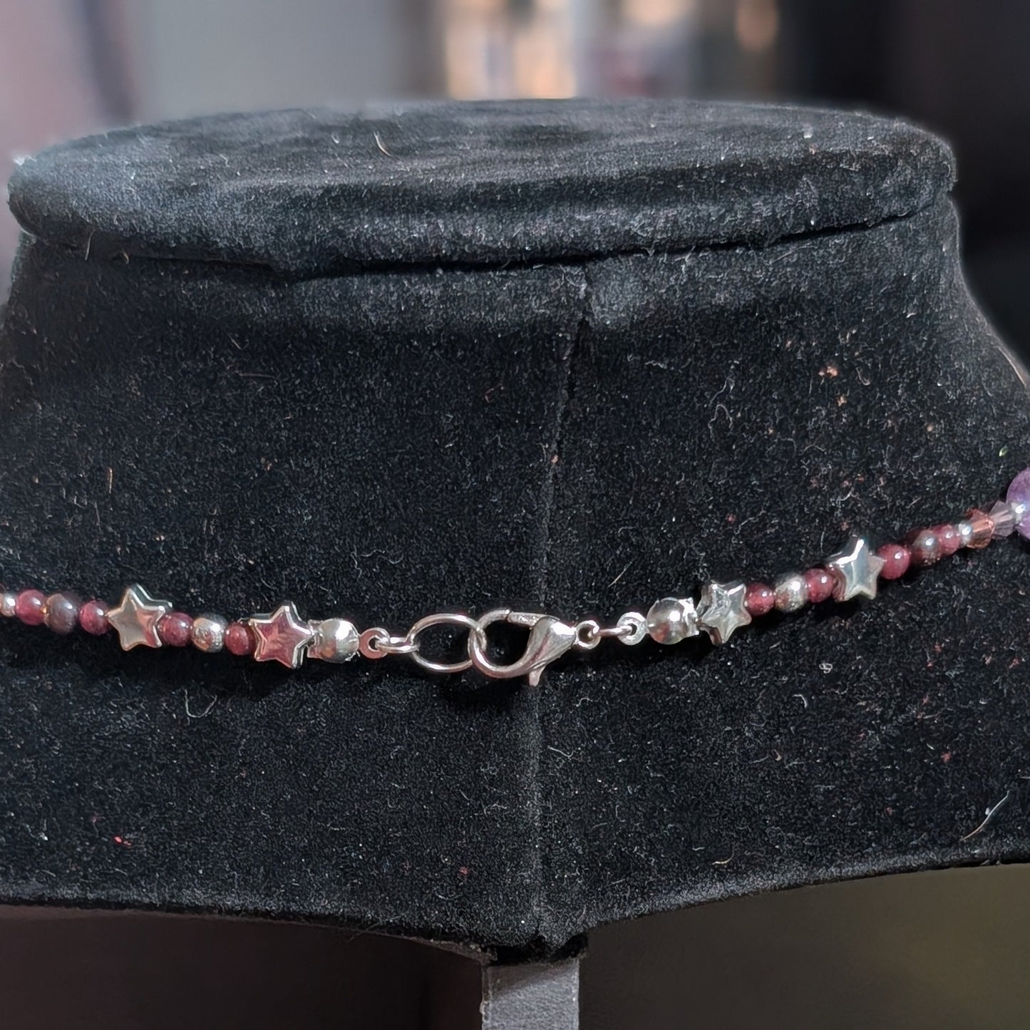 ✨Garnethyst Sky✨| Garnet & Amethyst Aquarius Zodiac Necklace