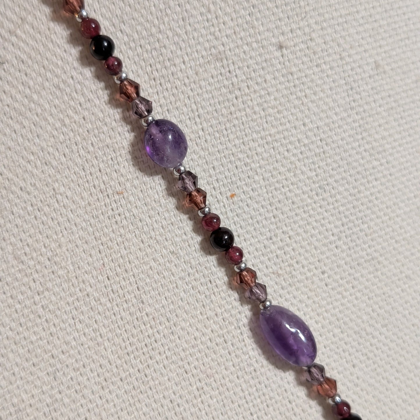 ✨Garnethyst Sky✨| Garnet & Amethyst Aquarius Zodiac Necklace