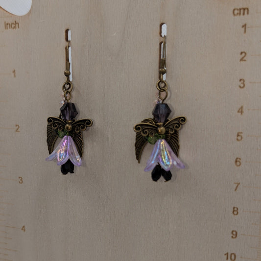 ✨Lavendusk✨| Bronze and Lavender Fairy Necklace and Earrings Set