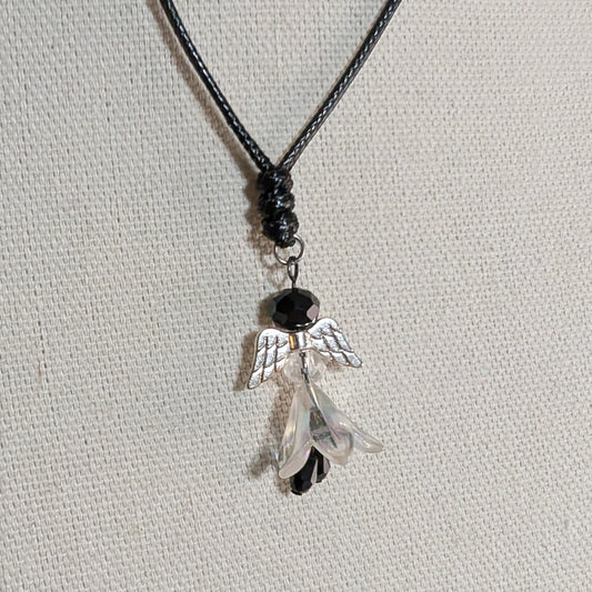 ✨Twilily✨| Black and White Fairy Adjustable Cord Necklace