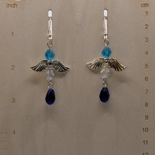 ✨Frostreign✨| Blue & Silver Fairy Earrings