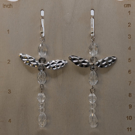 ✨Spiritsprite✨| Spirit Elemental Fairy Earrings with Silver-Toned Wings