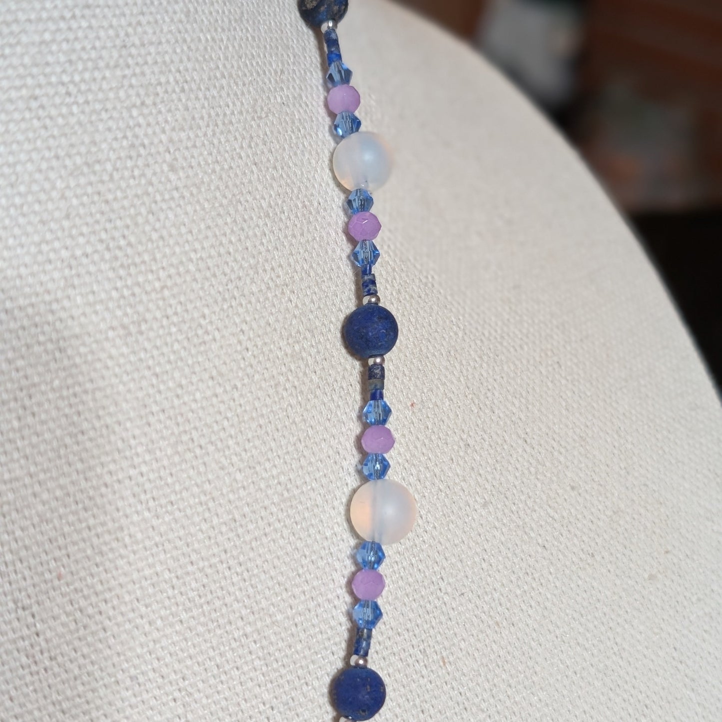 ✨Aequoria✨| Lapis Lazuli & Moonstone Opalite Libra Zodiac Necklace