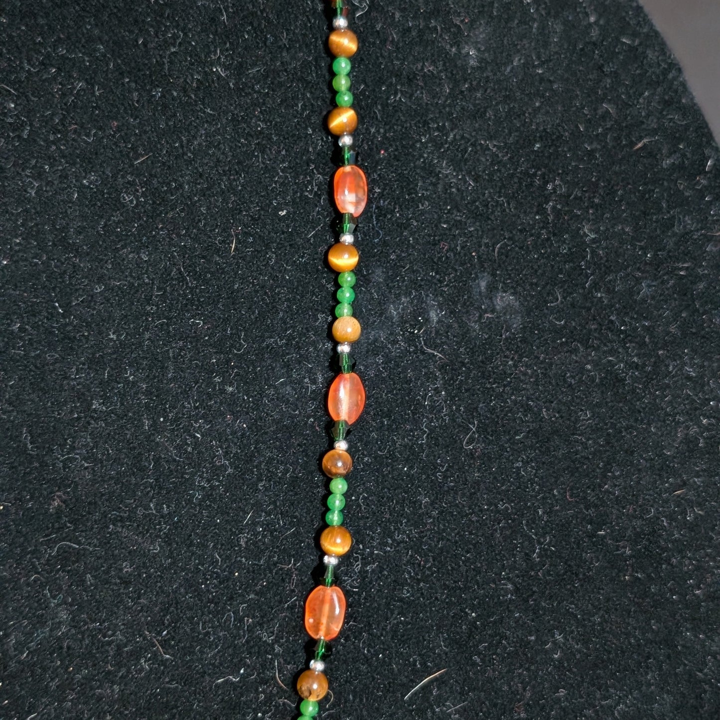 ✨Viridica✨| Virgo Zodiac Necklace in Carnelian, Jade & Tiger’s Eye