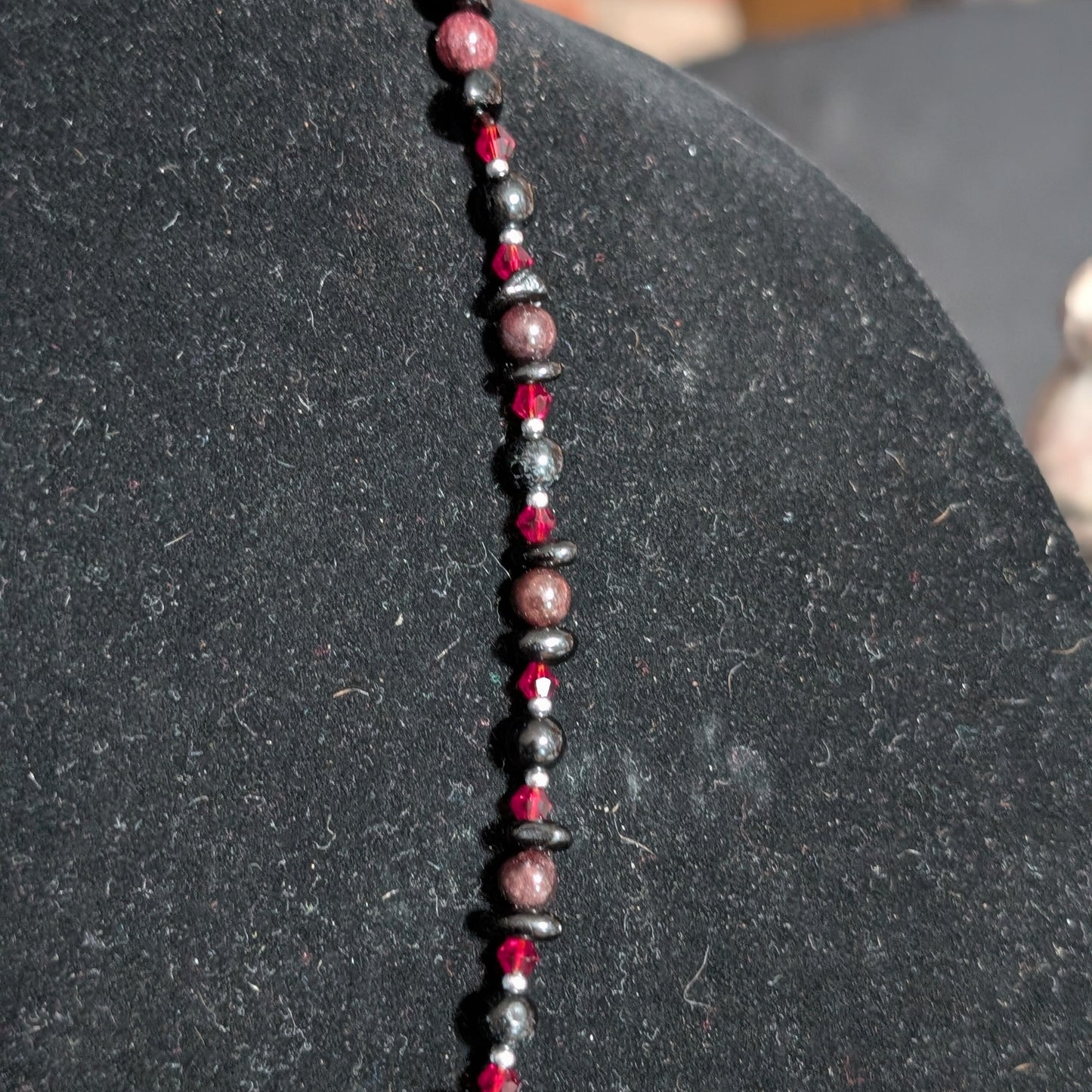 ✨Obscorpion✨| Scorpio Zodiac Necklace in Garnet & Black Tourmaline