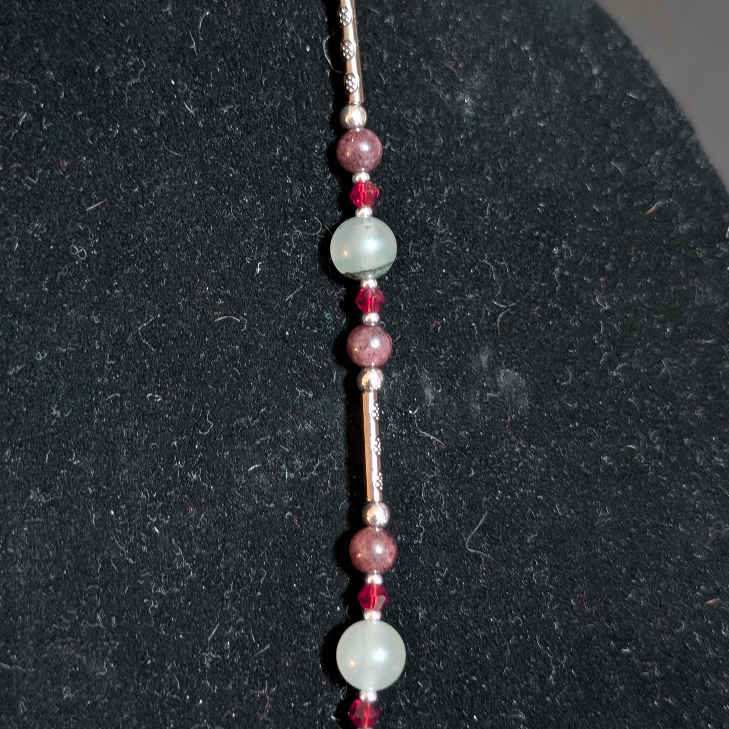 ✨Cogheart✨| Garnet & Bloodstone Steampunk Key Necklace