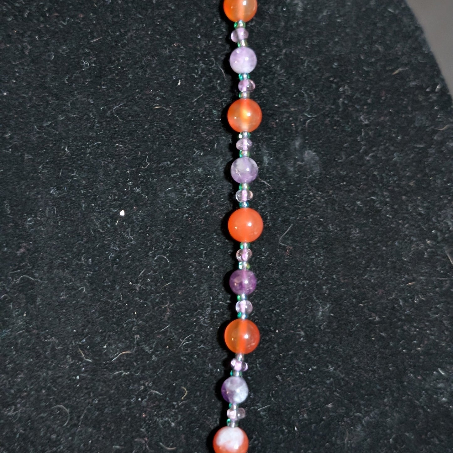 ✨Lotaria✨| Carnelian & Amethyst Lotus Necklace