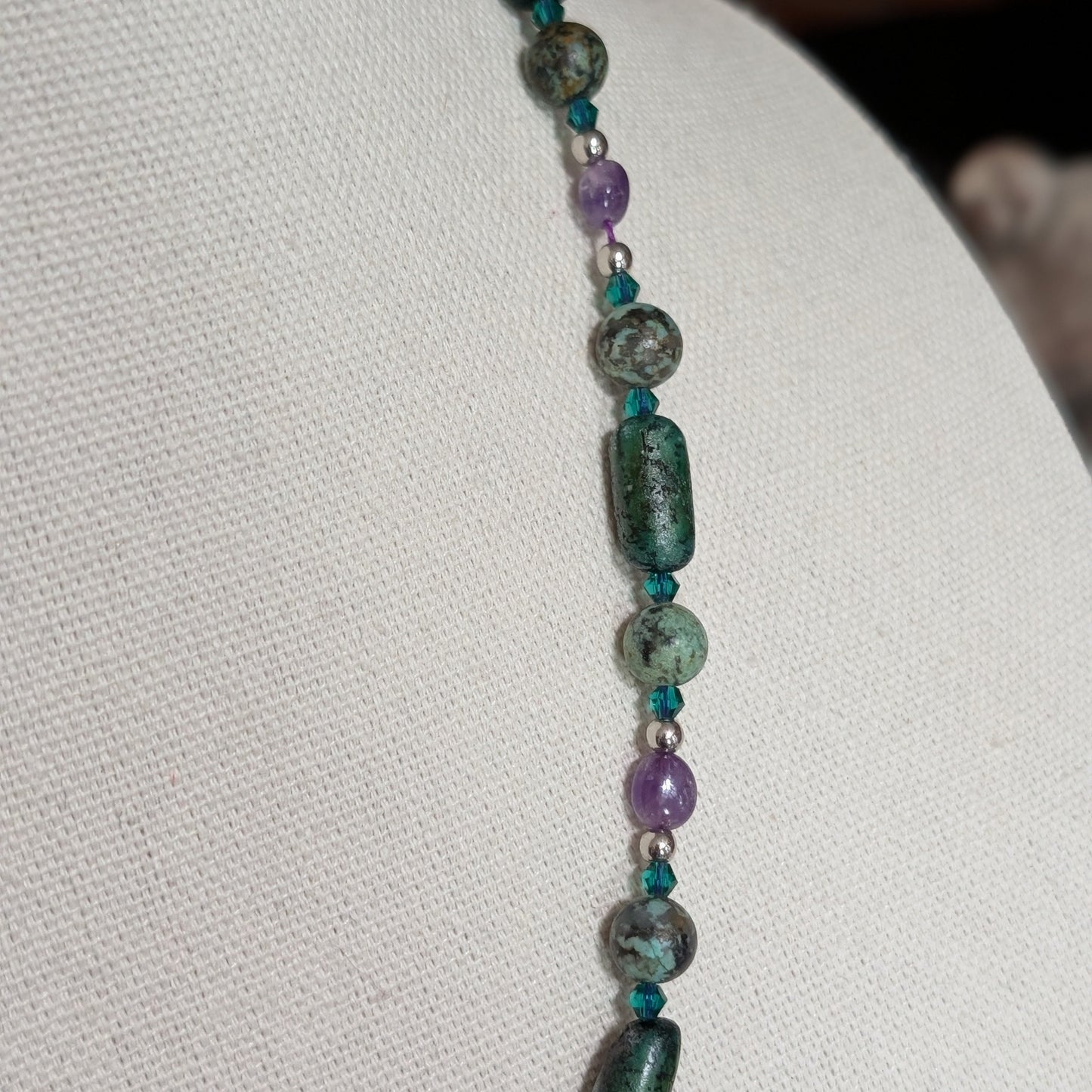 ✨Aetherbow✨| Sagittarius Zodiac Necklace with Turquoise, Amethyst & Wood