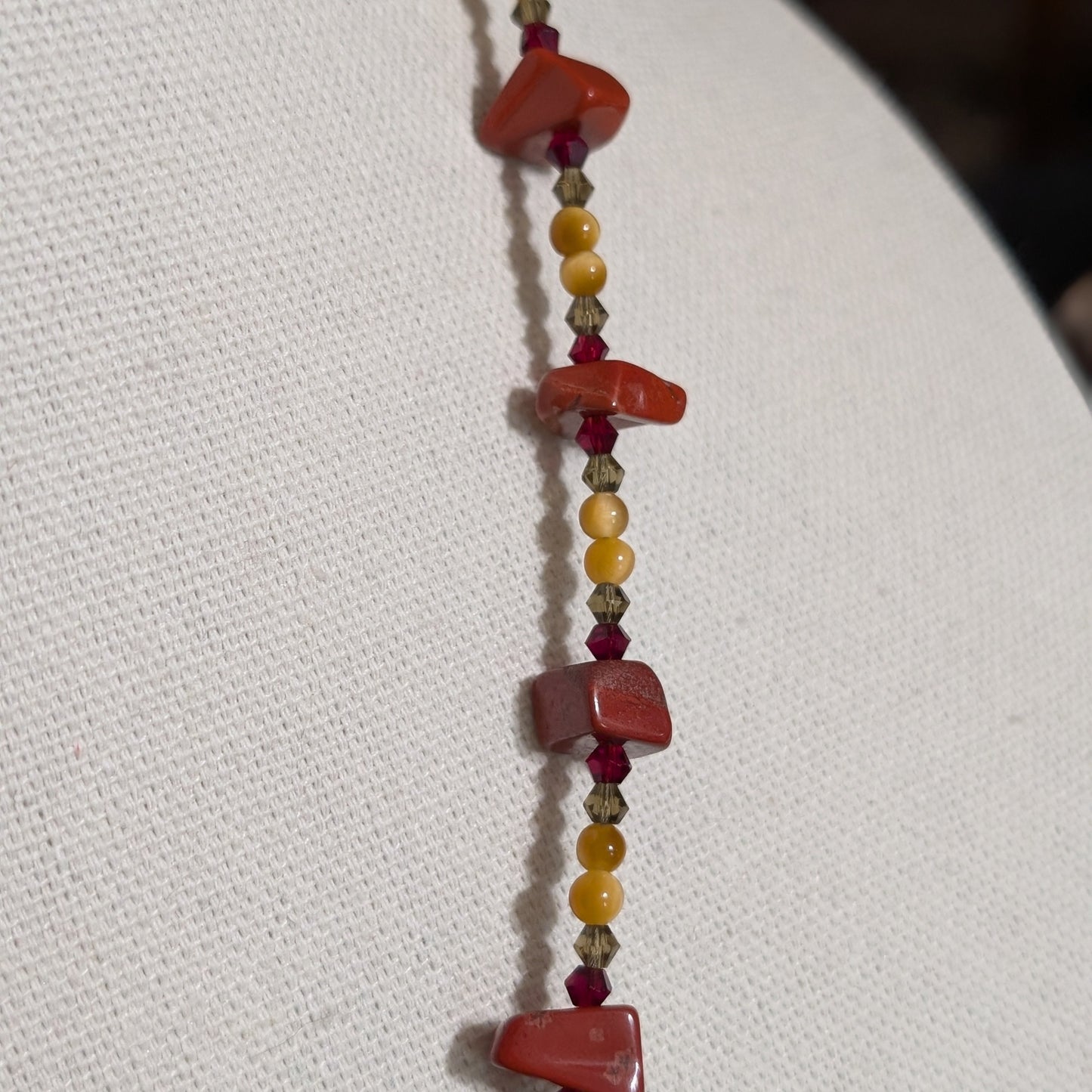 ✨Jaspyre✨| Red Jasper & Golden Tiger’s Eye Geometric Alchemy Pendant