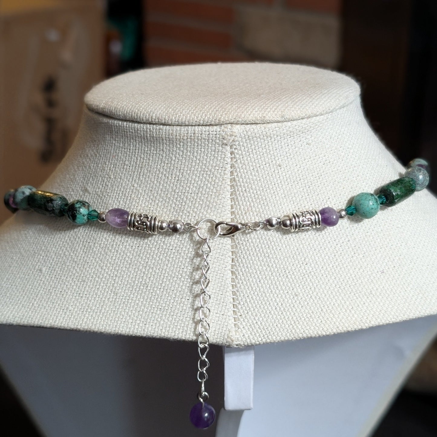 ✨Aetherbow✨| Sagittarius Zodiac Necklace with Turquoise, Amethyst & Wood