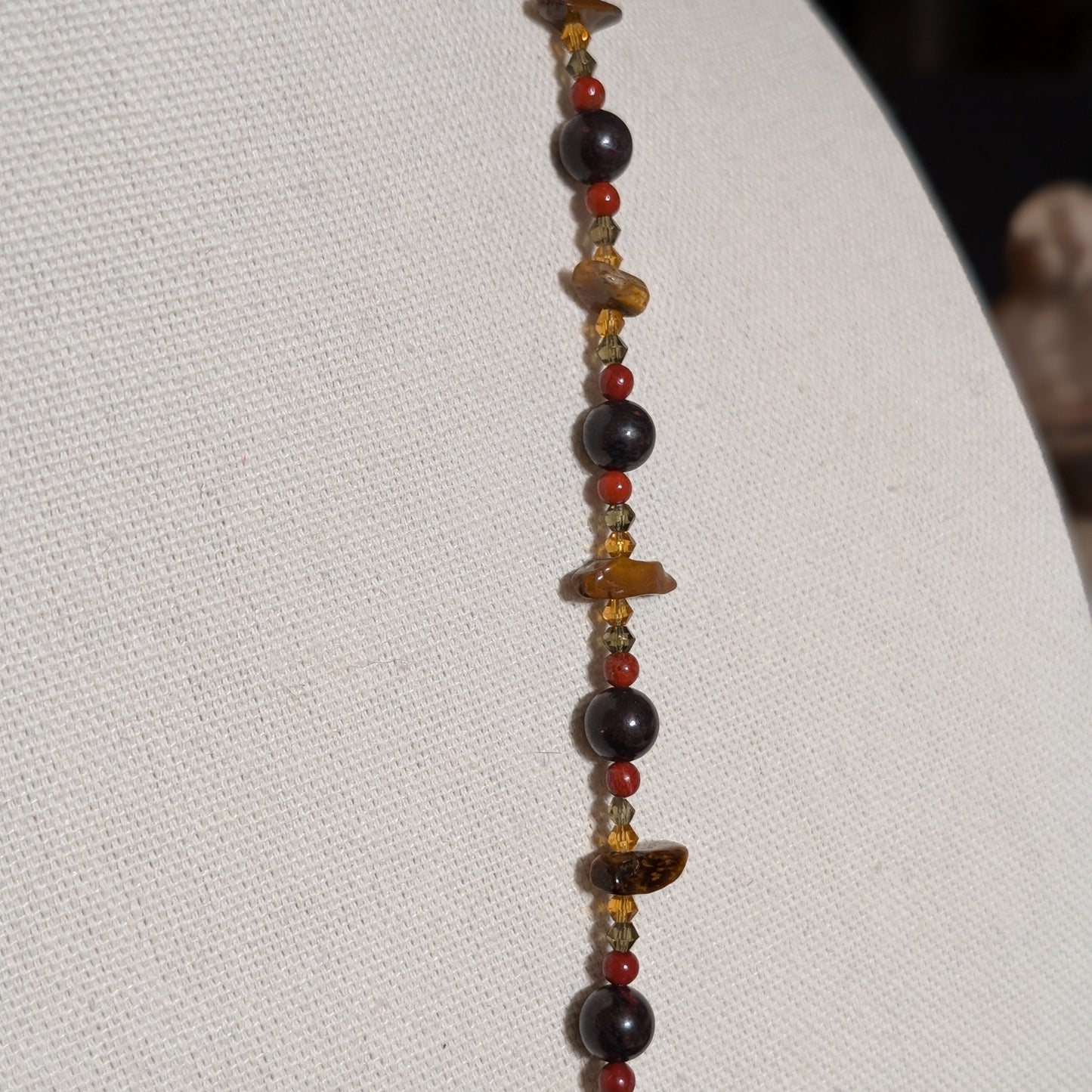 ✨Eyeseehoo✨| Owl Necklace with Jasper, Tourmaline, & Tiger’s Eye Gemstones