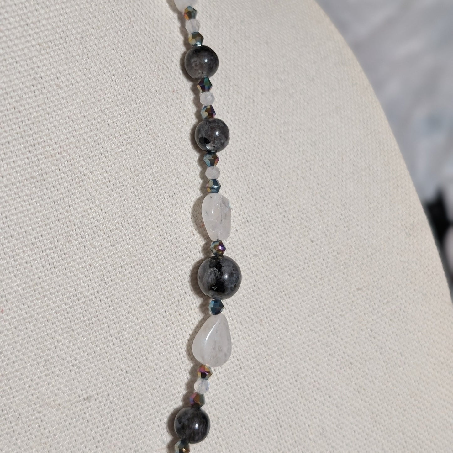 ✨Prismveil✨| Labradorite & Rainbow Moonstone Necklace | The Monochromatic Rainbow
