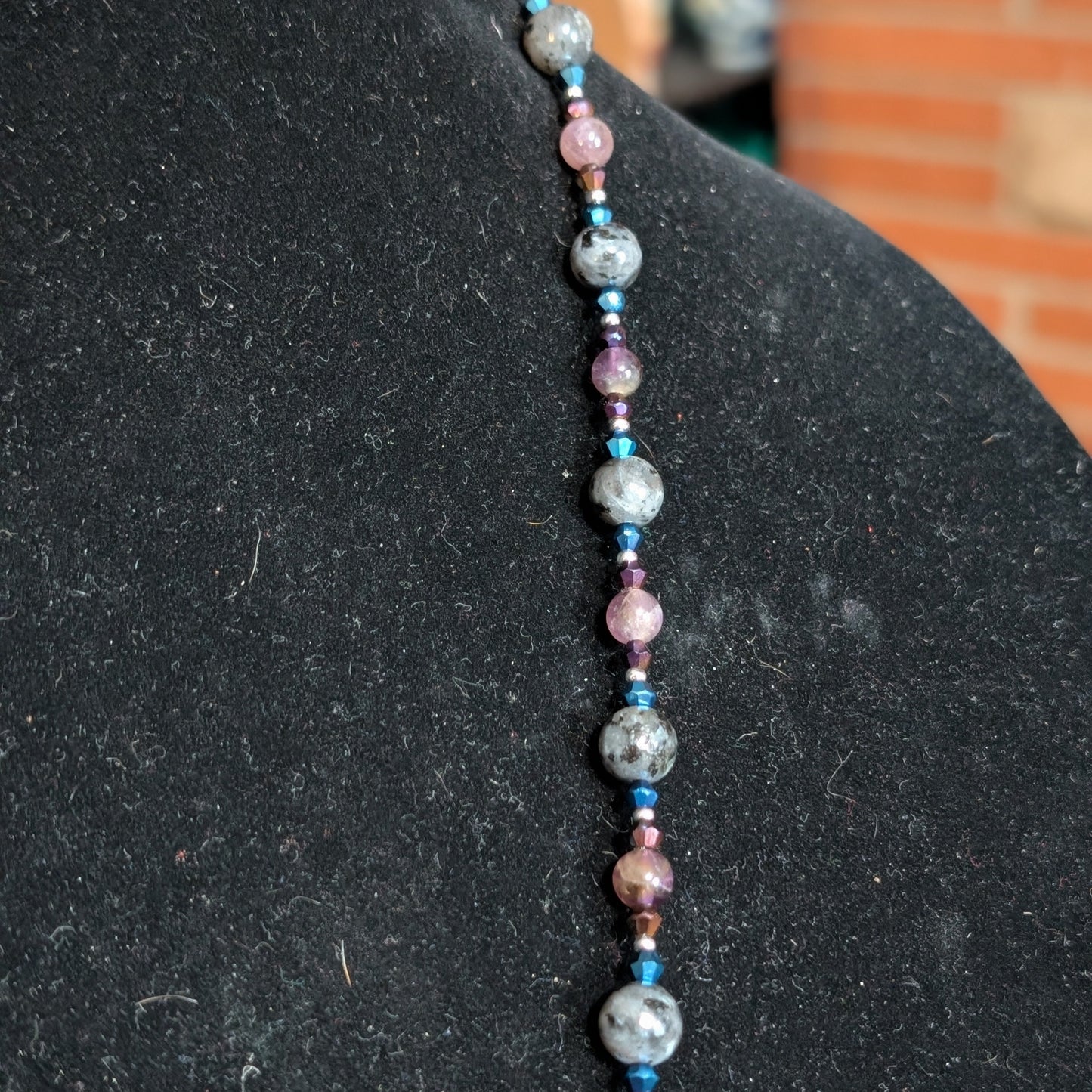 ✨Moonshadow Hex✨| Labradorite & Amethyst Necklace with Witch Pendant