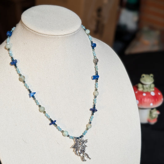 ✨Aquasprite✨| Amazonite & Sodalite Fairy Necklace