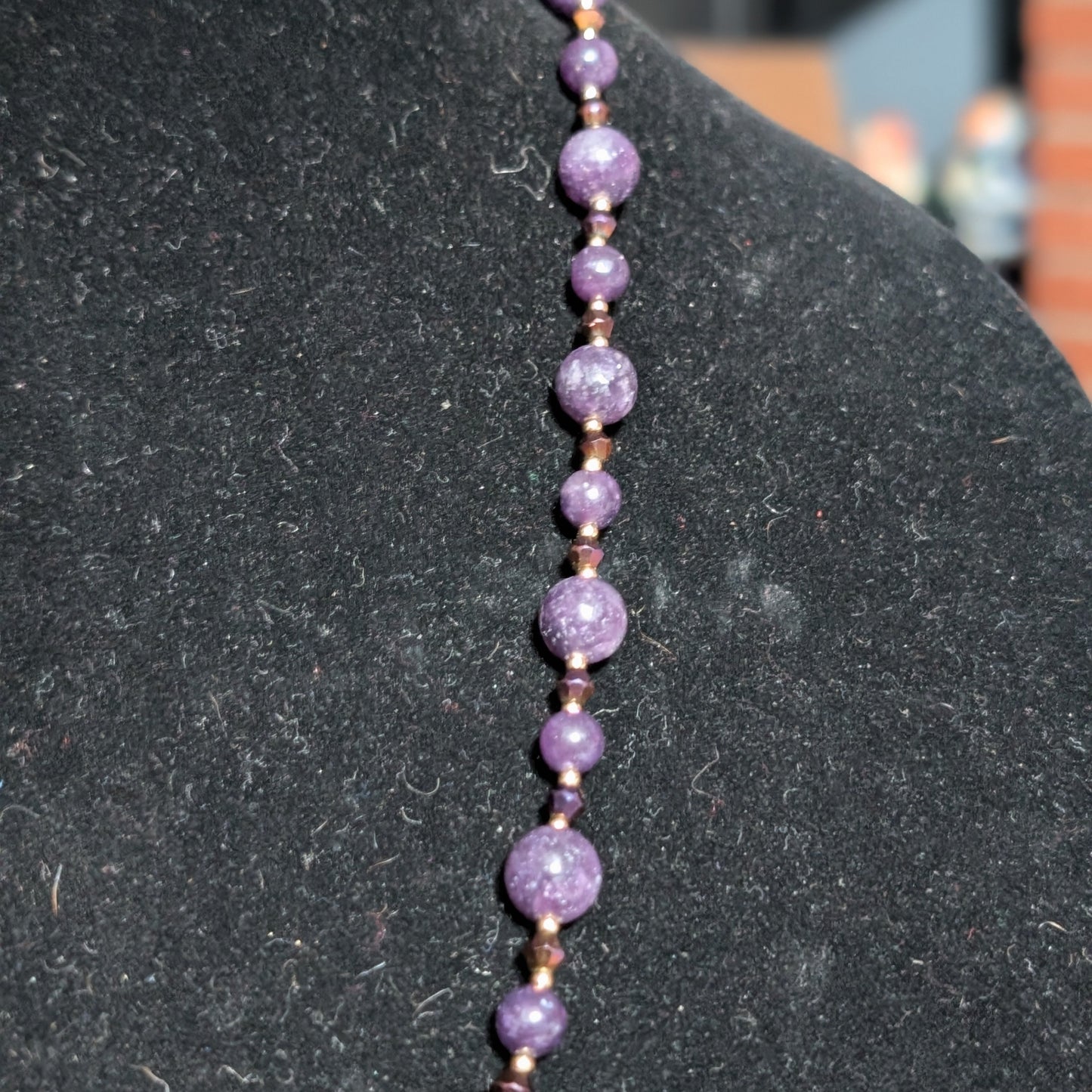 ✨Gildigrape Regent✨| Charoite Fairy Necklace With Gold Accents
