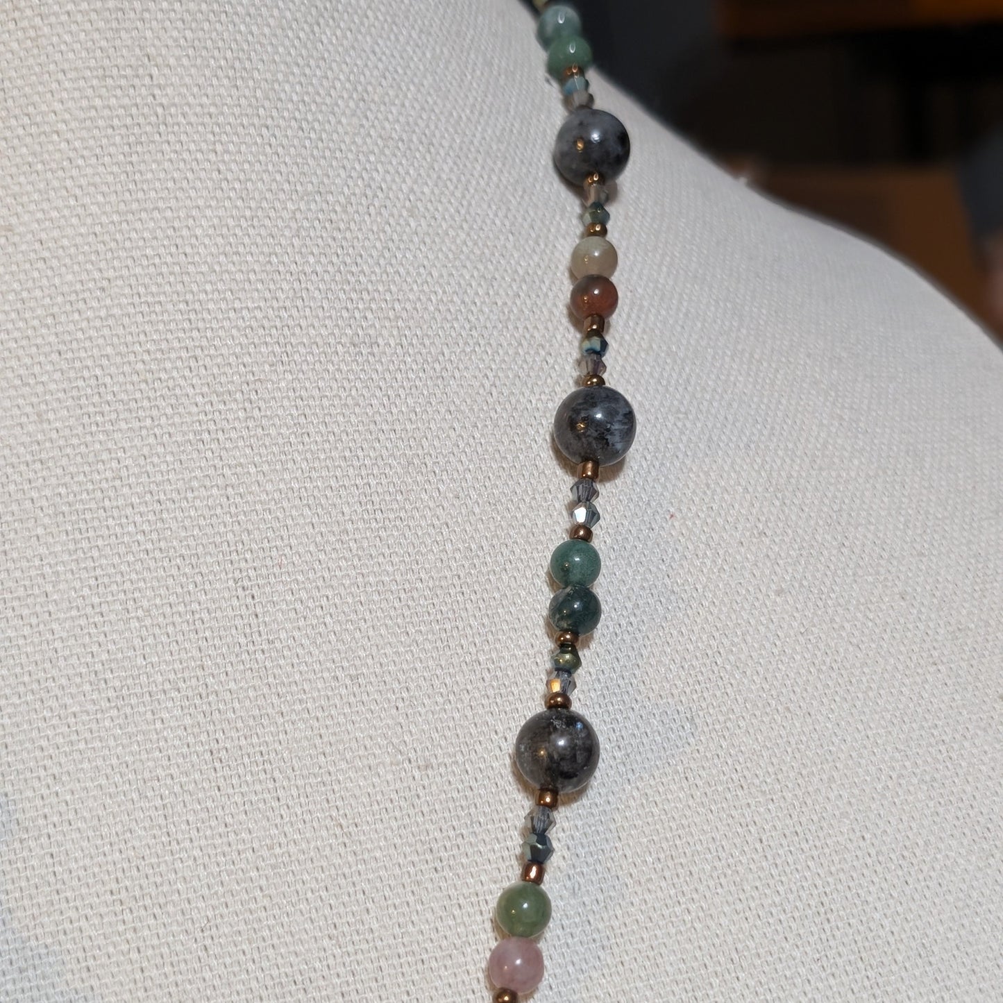 ✨Faerylace Reverie✨| Larkavite, Agate & Bronze Fairy Cameo