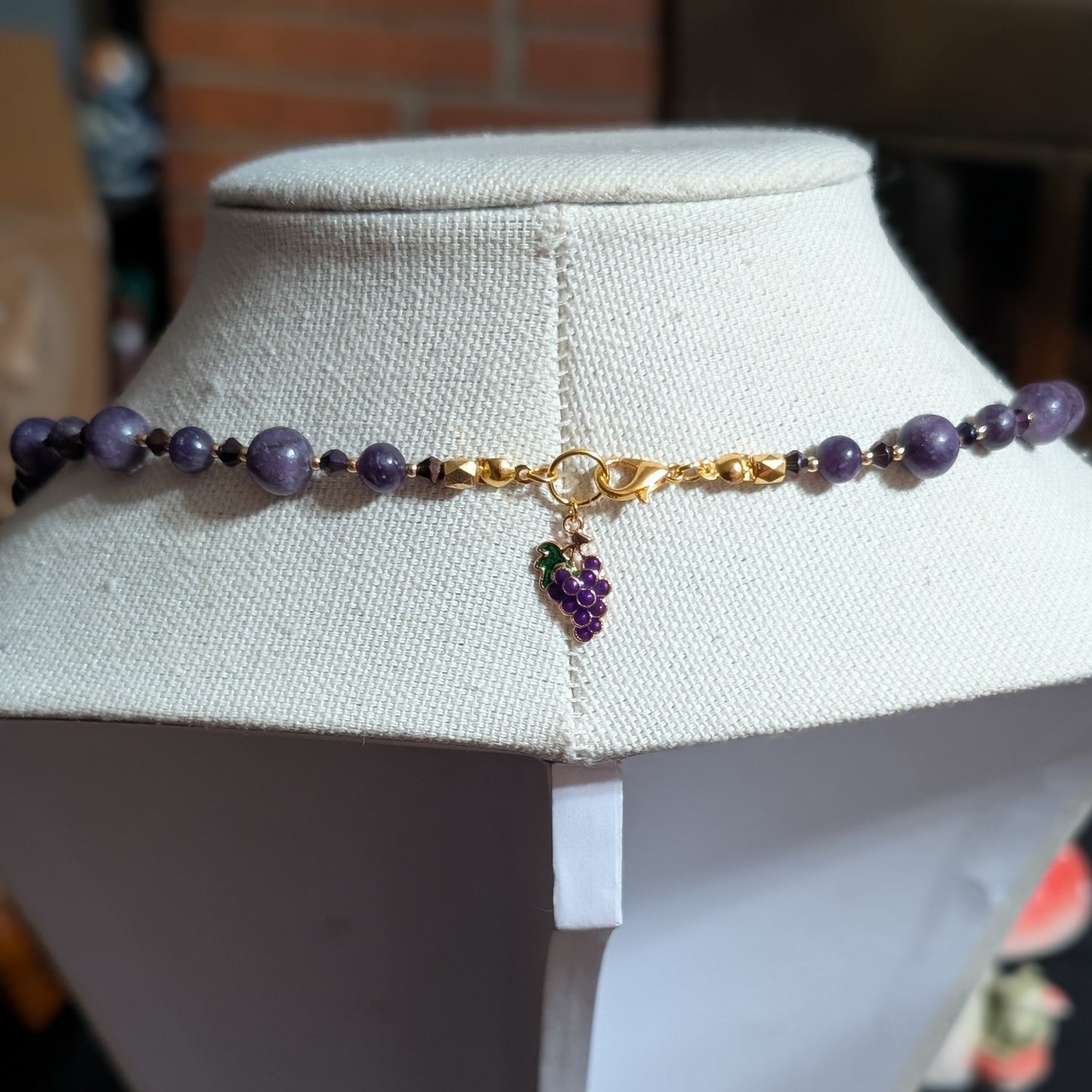 ✨Gildigrape Regent✨| Charoite Fairy Necklace With Gold Accents