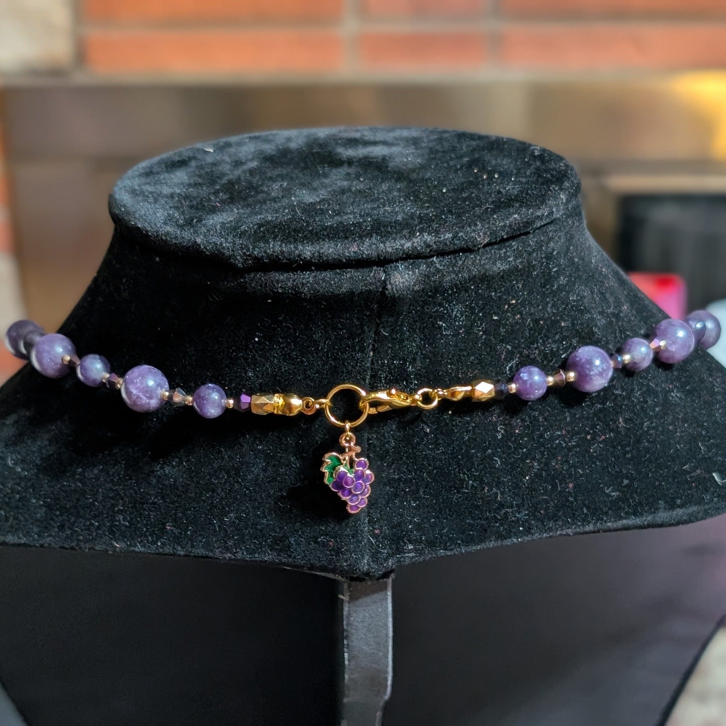 ✨Gildigrape Regent✨| Charoite Fairy Necklace With Gold Accents