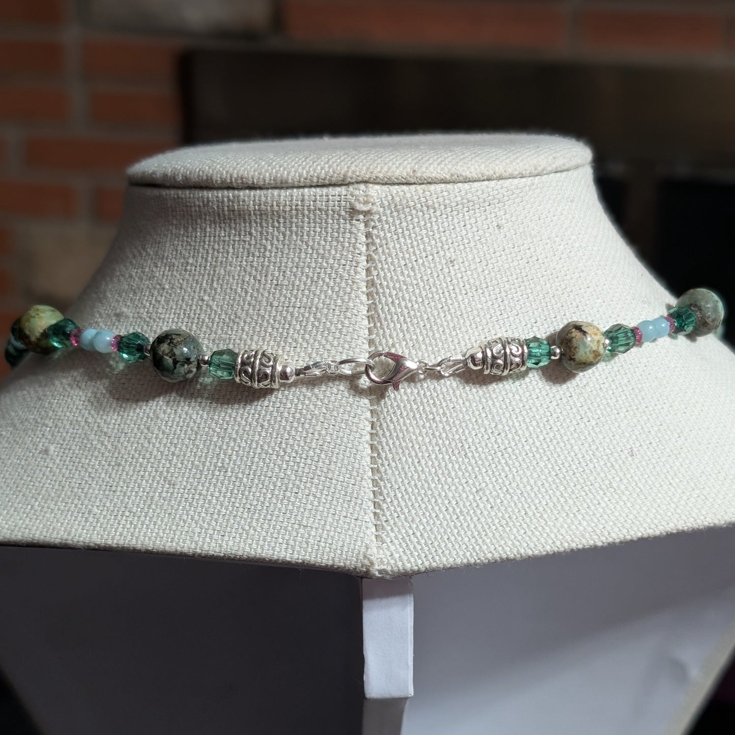 ✨Seaflitter✨| African Turquoise, Amazonite & Crystal Mermaid Necklace