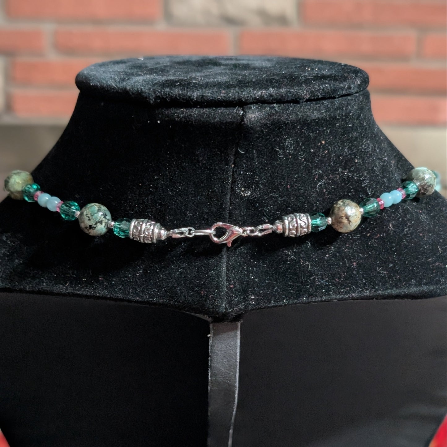 ✨Seaflitter✨| African Turquoise, Amazonite & Crystal Mermaid Necklace