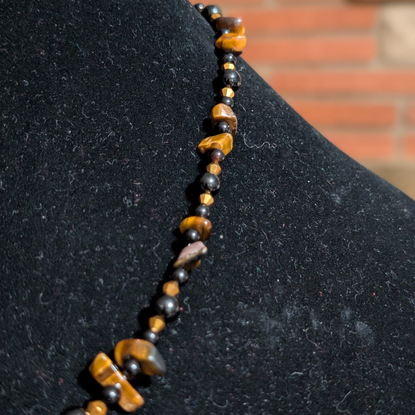 ✨Sparklespore✨| Onyx & Tiger’s Eye Mushroom Necklace