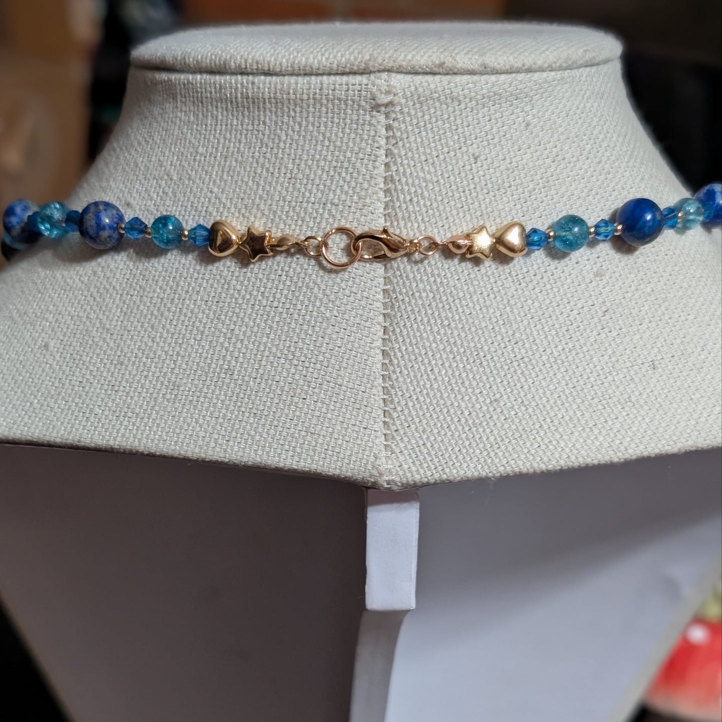✨Blueveil Heart✨| Lapis Lazuli & Blue Topaz with Fairy Heart Pendant