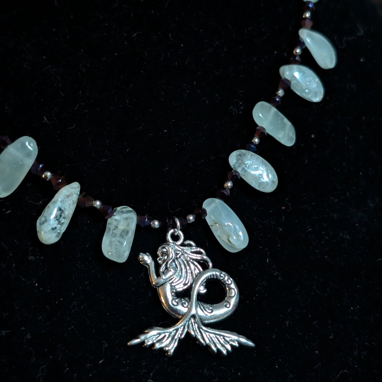 ✨Krakenne✨| Aquamarine Necklace with Mermaid Pendant