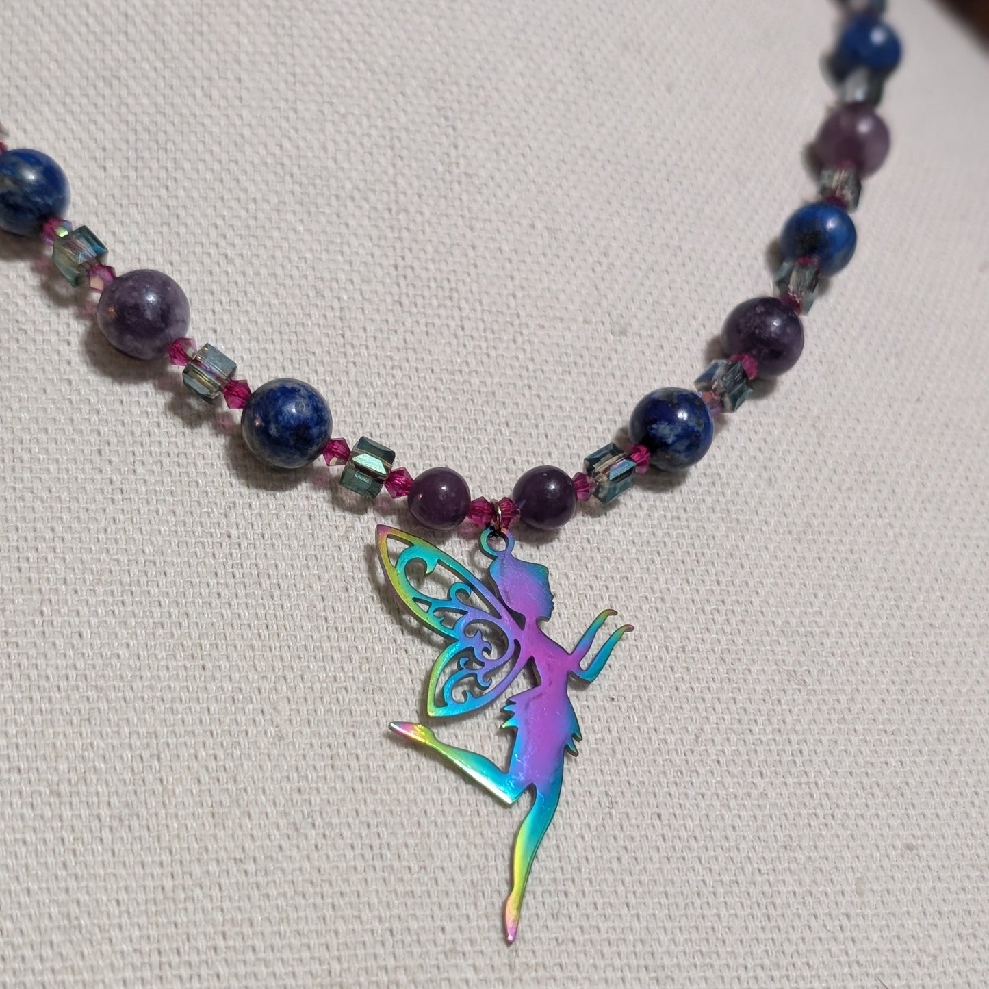 ✨Iridance✨ | Charoite, Lapis Lazuli & Sodalite Fairy Necklace