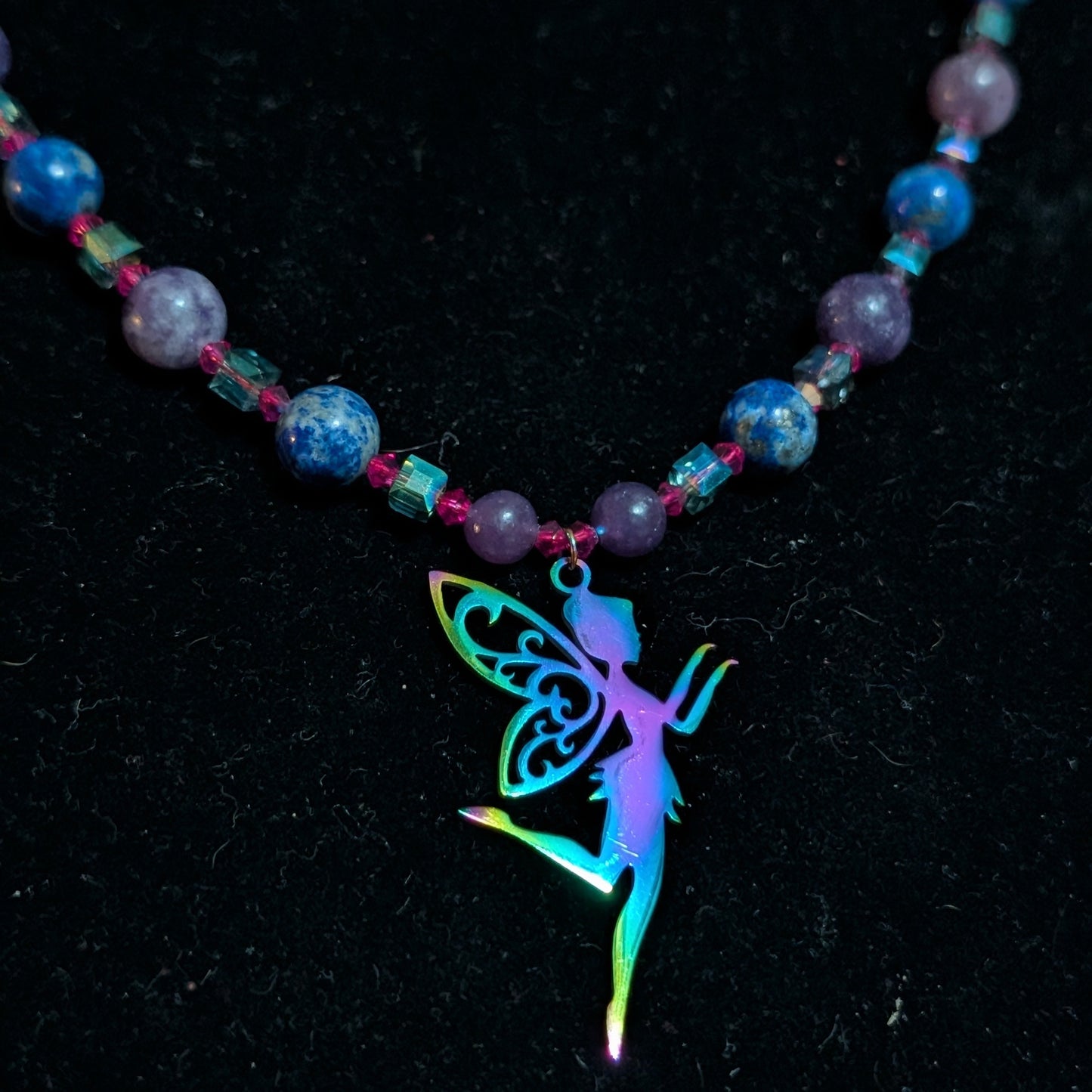 ✨Iridance✨ | Charoite, Lapis Lazuli & Sodalite Fairy Necklace