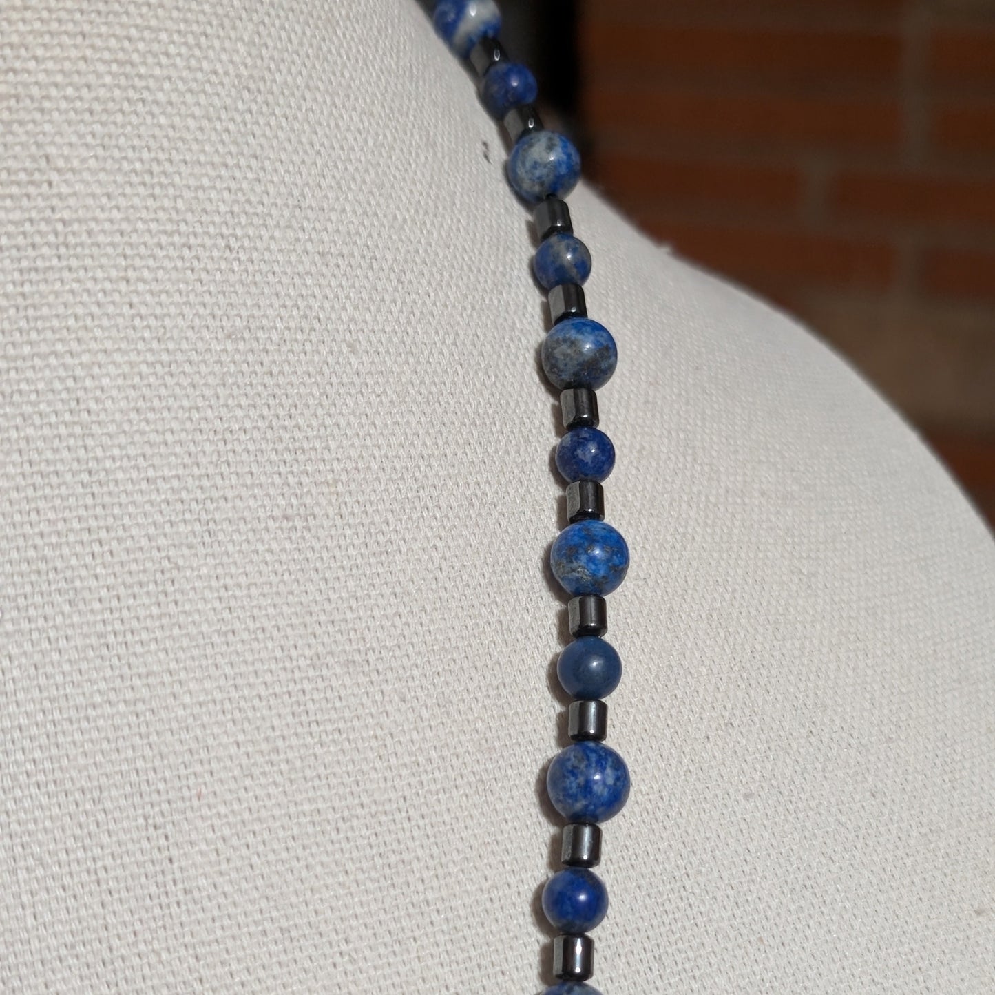 ✨Selachir✨| Lapis Lazuli & Hematite Shark Necklace