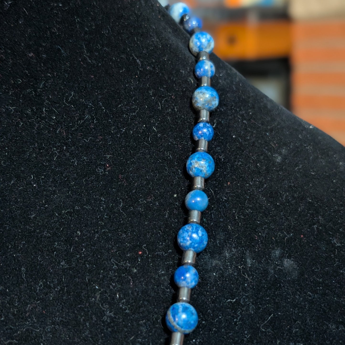 ✨Selachir✨| Lapis Lazuli & Hematite Shark Necklace