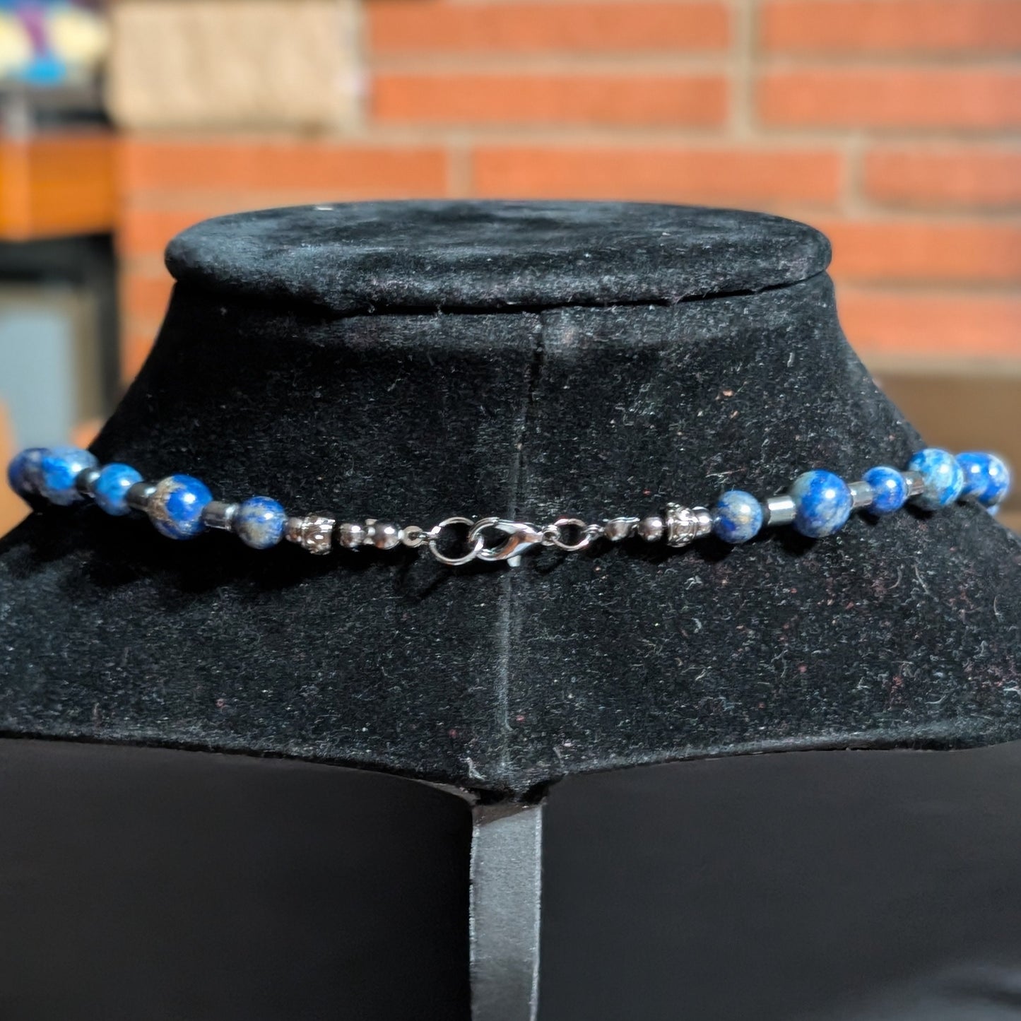 ✨Selachir✨| Lapis Lazuli & Hematite Shark Necklace