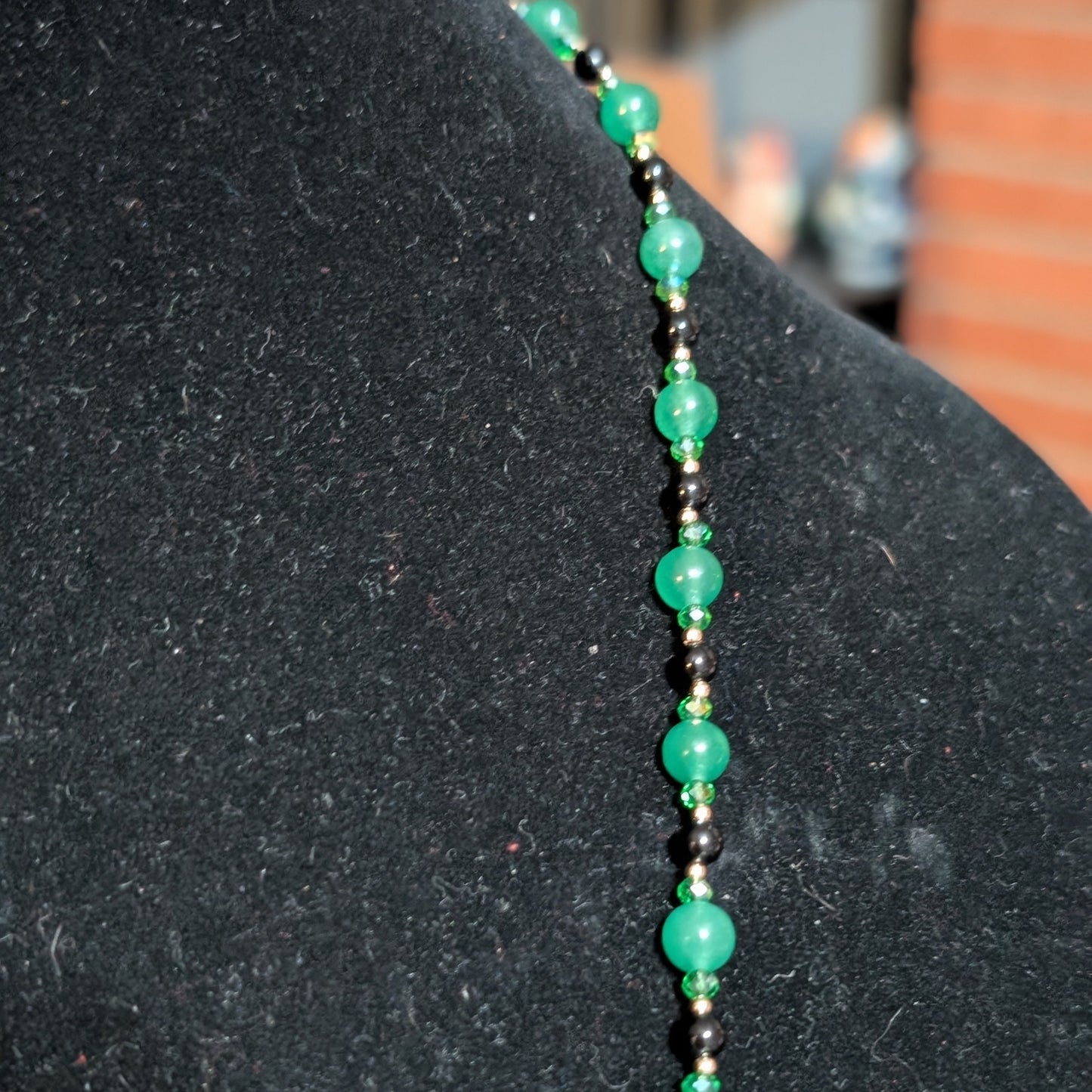 ✨Viscount Gildleap✨| Green Aventurine & Onyx Frog Necklace with Gold Accents