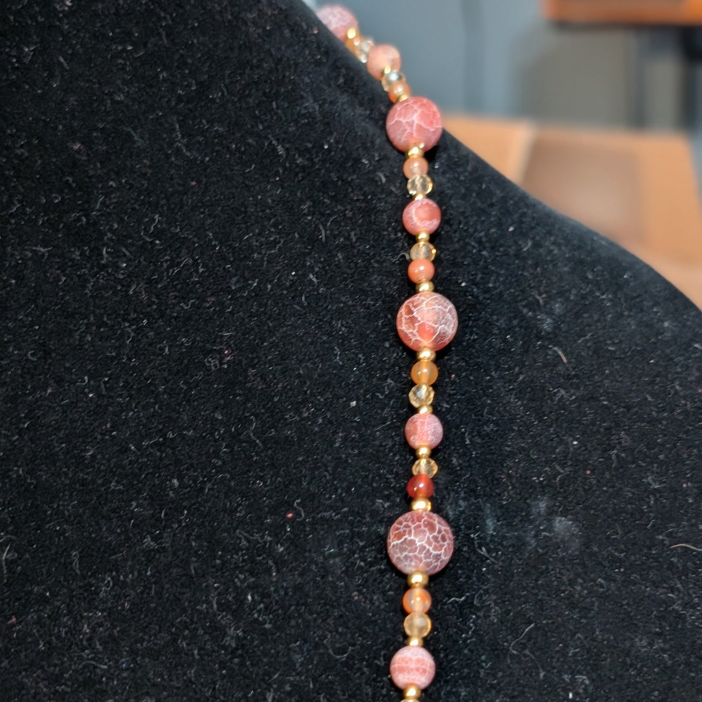 ✨Warmtheldra✨| Dragon Vein Agate, Carnelian & Citrine Dragon Necklace