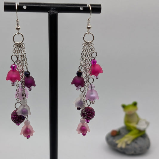 ✨Bellebane Vines✨| Cascading Bell-Flower Fairy Earrings