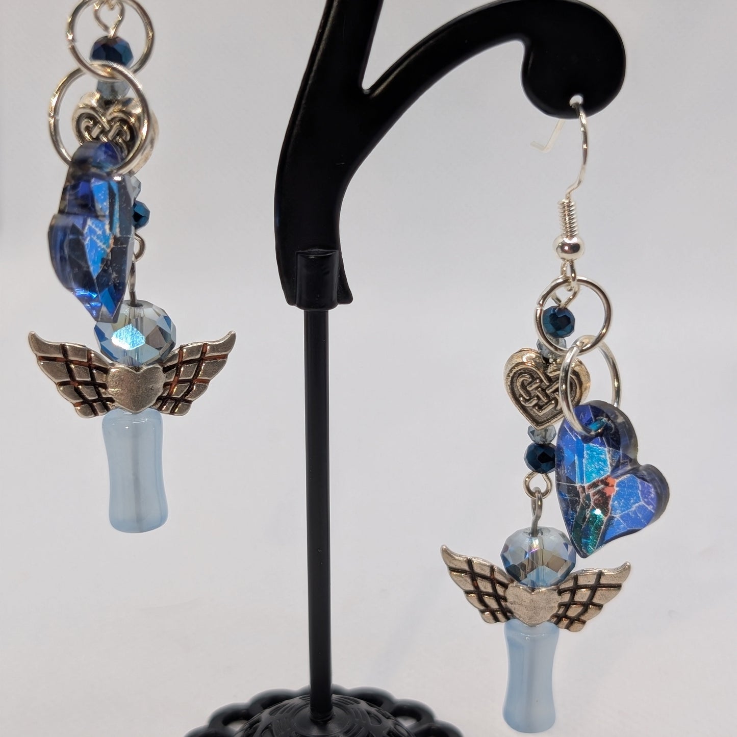 ✨Jewelheart✨| Crystal Heart Dangle Fairy Earrings