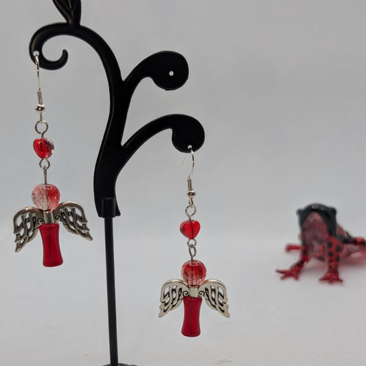 ✨The Crimsonbond Sisters✨| Heartbound Fairy Earrings
